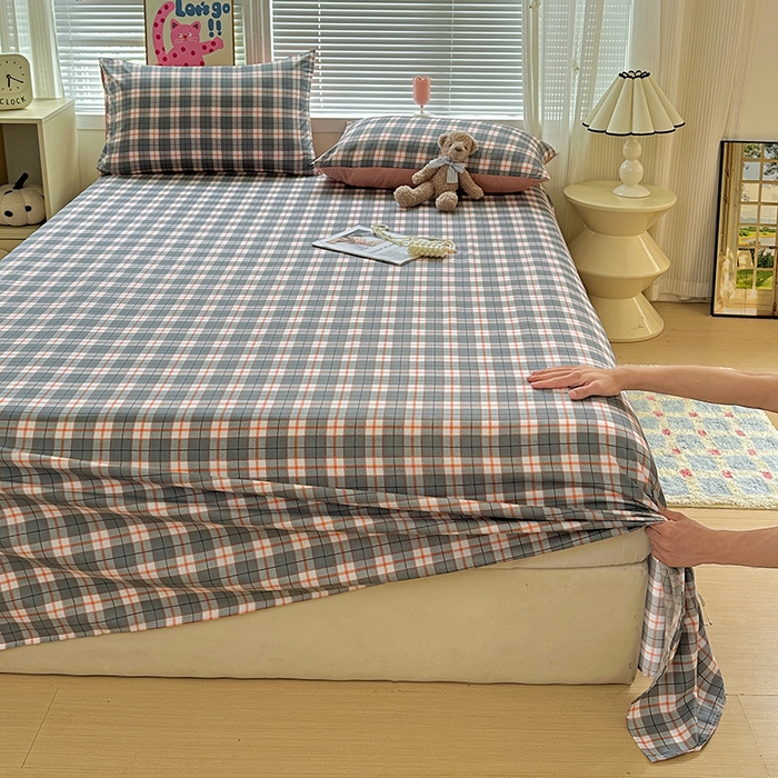 91家纺网 家纺一手货源 找家纺 新印象 2025新款ins博主风亲肤棉单床单床单单品-无印风 开罗