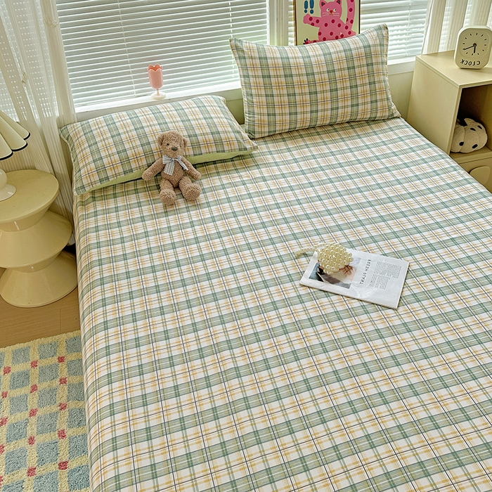 91家纺网 家纺一手货源 找家纺 新印象 2025新款ins博主风亲肤棉单床单床单单品-无印风 卢森堡