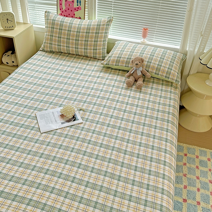 91家纺网 家纺一手货源 找家纺 新印象 2025新款ins博主风亲肤棉单床单床单单品-无印风 卢森堡