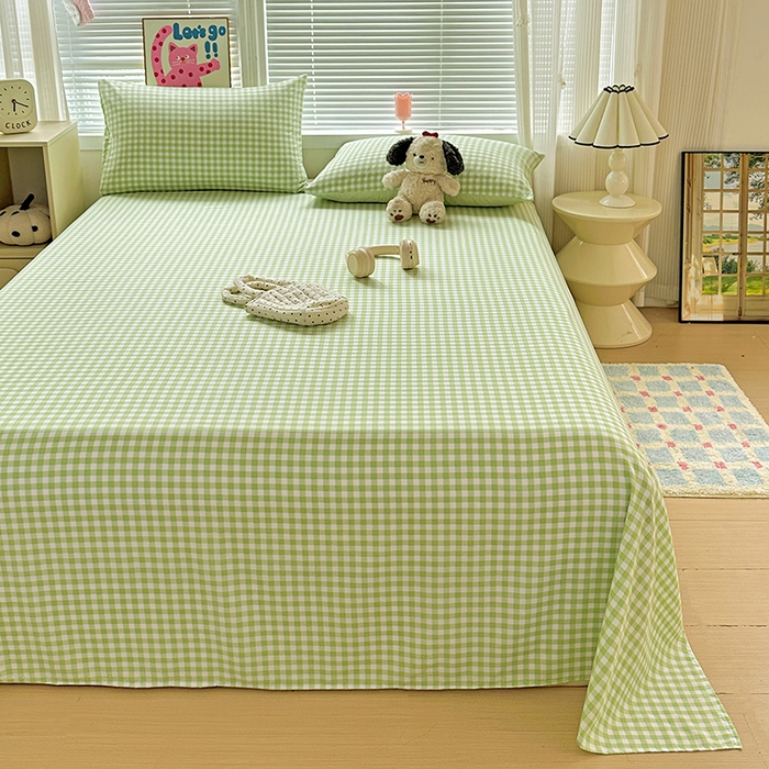 91家纺网 家纺一手货源 找家纺 新印象 2025新款ins博主风亲肤棉单床单床单单品-无印风 迈阿密