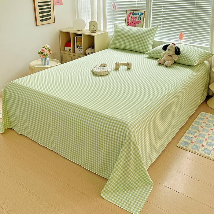 91家纺网 家纺一手货源 找家纺 新印象 2025新款ins博主风亲肤棉单床单床单单品-无印风 迈阿密