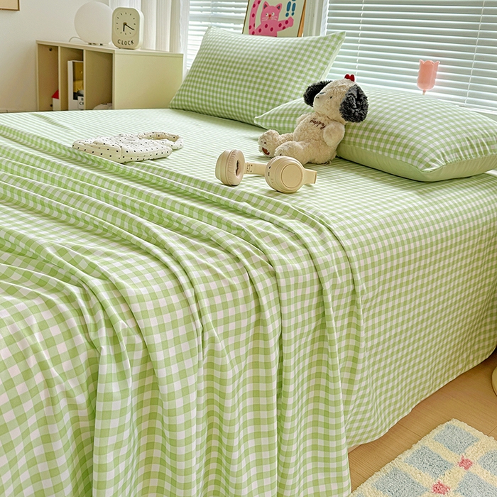 91家纺网 家纺一手货源 找家纺 新印象 2025新款ins博主风亲肤棉单床单床单单品-无印风 迈阿密