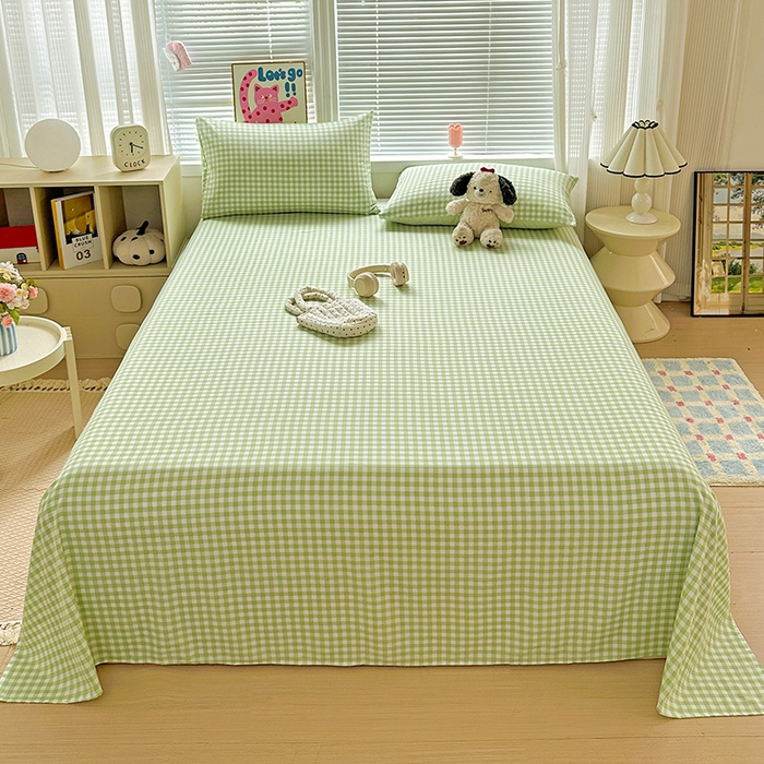 91家纺网 家纺一手货源 找家纺 新印象 2025新款ins博主风亲肤棉单床单床单单品-无印风 迈阿密