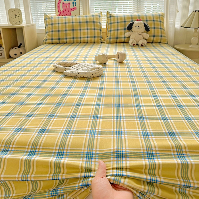 91家纺网 家纺一手货源 找家纺 新印象 2025新款ins博主风亲肤棉单床单床单单品-无印风 莫斯科