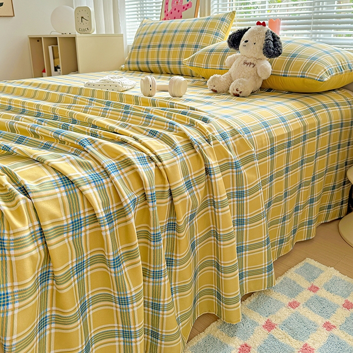 91家纺网 家纺一手货源 找家纺 新印象 2025新款ins博主风亲肤棉单床单床单单品-无印风 莫斯科