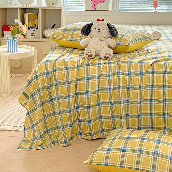 91家纺网 家纺一手货源 找家纺 新印象 2025新款ins博主风亲肤棉单床单床单单品-无印风 莫斯科