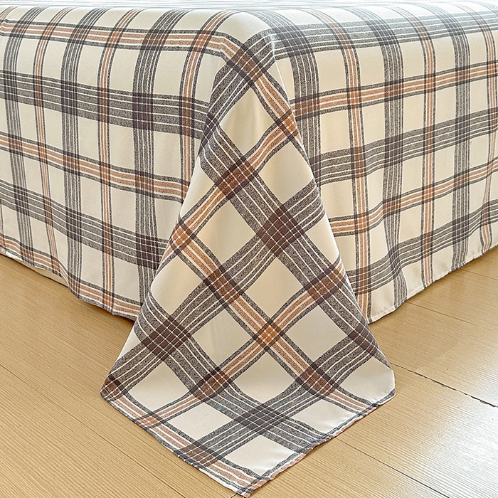 91家纺网 家纺一手货源 找家纺 新印象 2025新款ins博主风亲肤棉单床单床单单品-无印风 苏黎世