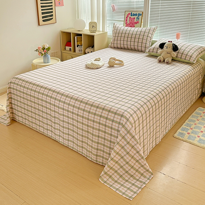 91家纺网 家纺一手货源 找家纺 新印象 2025新款ins博主风亲肤棉单床单床单单品-无印风 西雅图