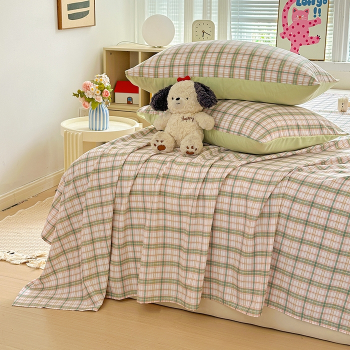 91家纺网 家纺一手货源 找家纺 新印象 2025新款ins博主风亲肤棉单床单床单单品-无印风 西雅图