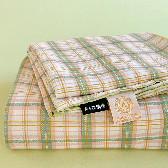 91家纺网 家纺一手货源 找家纺 新印象 2025新款ins博主风亲肤棉单床单床单单品-无印风 西雅图