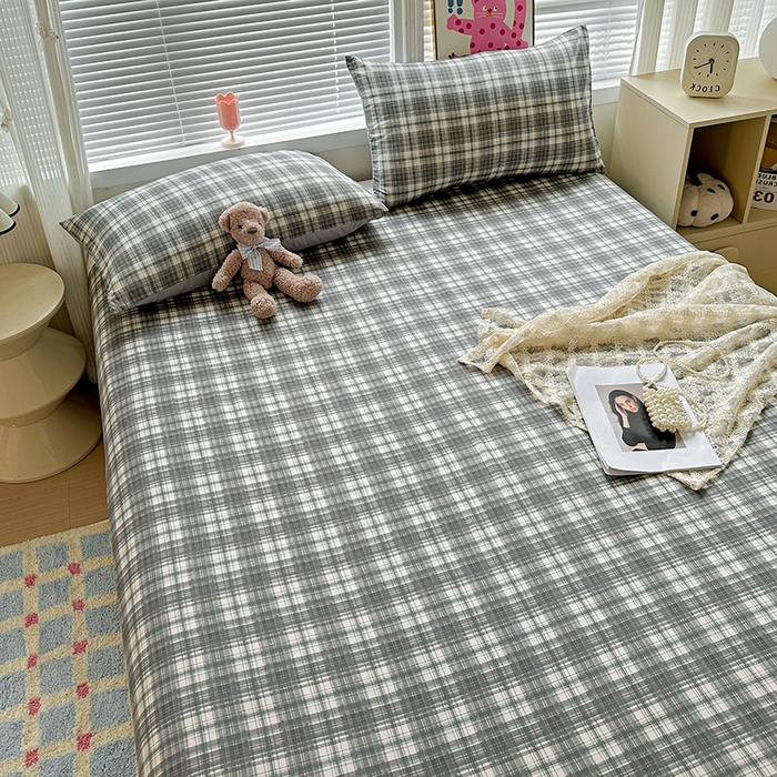 91家纺网 家纺一手货源 找家纺 新印象 2025新款ins博主风亲肤棉单床单床单单品-无印风 雅典