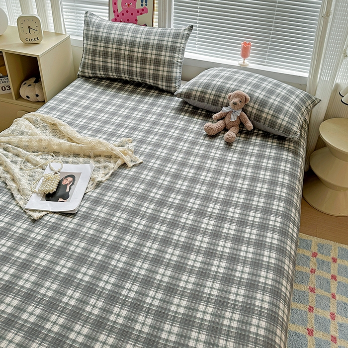 91家纺网 家纺一手货源 找家纺 新印象 2025新款ins博主风亲肤棉单床单床单单品-无印风 雅典