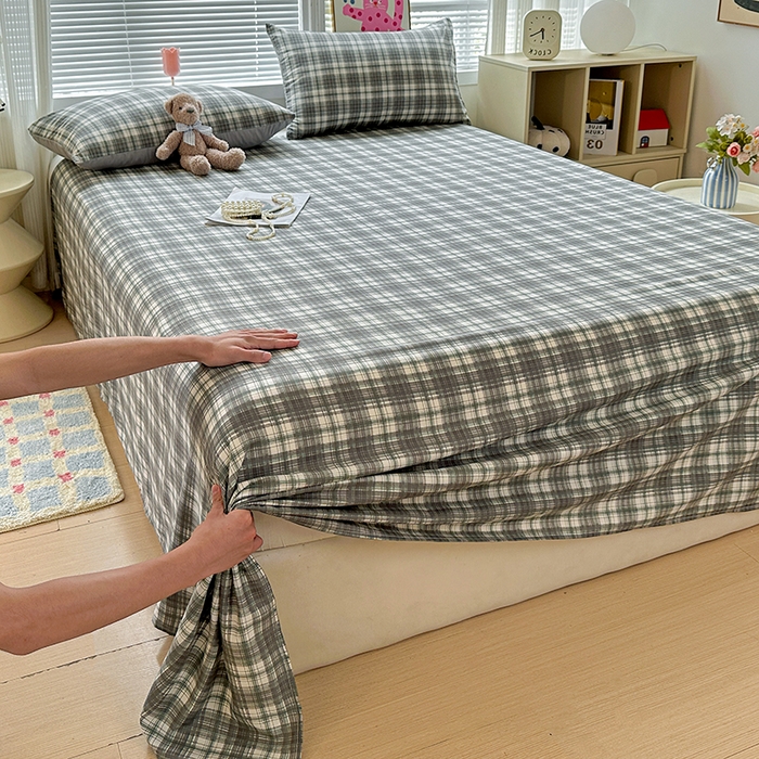 91家纺网 家纺一手货源 找家纺 新印象 2025新款ins博主风亲肤棉单床单床单单品-无印风 雅典