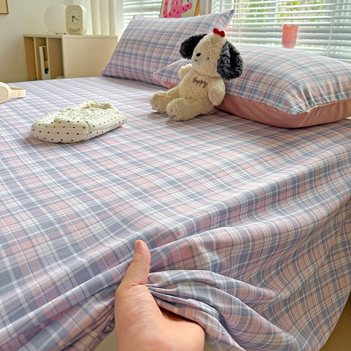 91家纺网 家纺一手货源 找家纺 新印象 2025新款ins博主风亲肤棉单床单床单单品-无印风 芝加哥