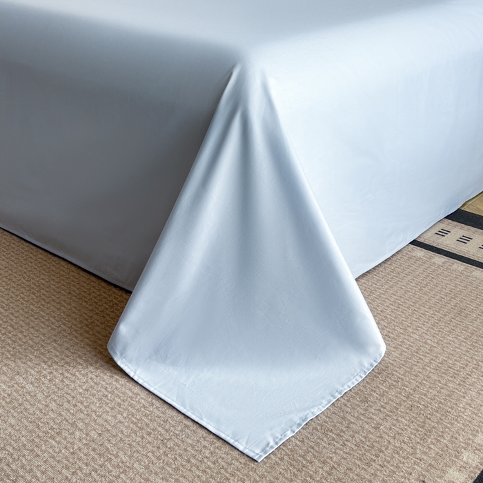 91家纺网 家纺一手货源 找家纺 索飞特家纺 2025新款全棉蕾丝双层边刺绣四件套（蝶雅） 蝶雅-蓝