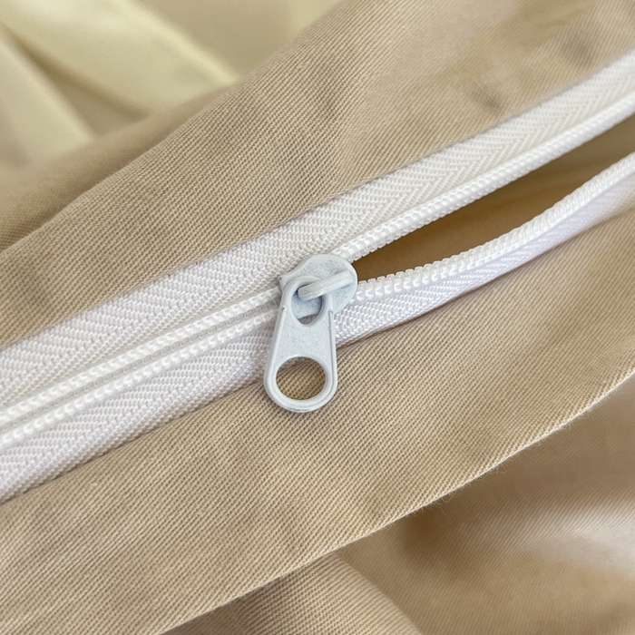 91家纺网 家纺一手货源 找家纺 索飞特家纺 2025新款全棉蕾丝双层边刺绣四件套（蝶雅） 蝶雅-燕麦