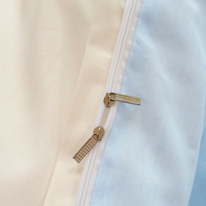 91家纺网 家纺一手货源 找家纺 铭博家纺 新款直播爆款网红全棉四件套13070印花吊边一字绣纯棉被套工艺款 彩萌布布