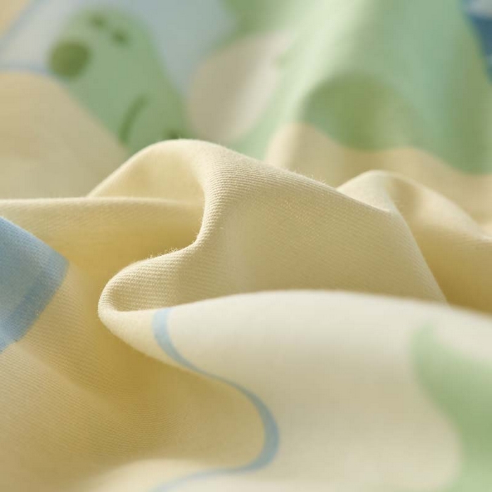 91家纺网 家纺一手货源 找家纺 铭博家纺 新款直播爆款网红全棉四件套13070印花吊边一字绣纯棉被套工艺款 童龙记