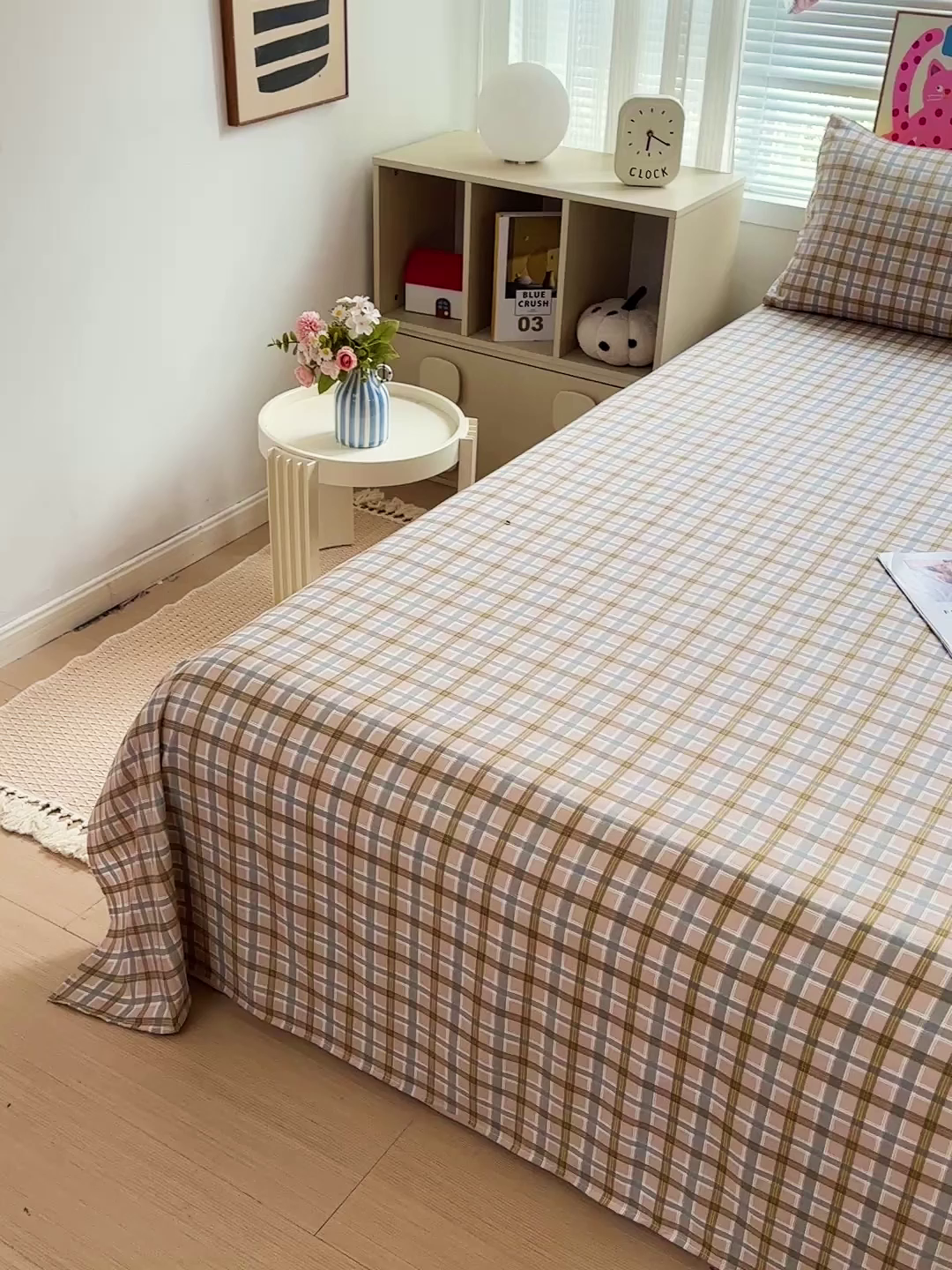 91家纺网 家纺一手货源 找家纺 新印象 2025新款ins博主风亲肤棉单床单床单单品-无印风 比利时