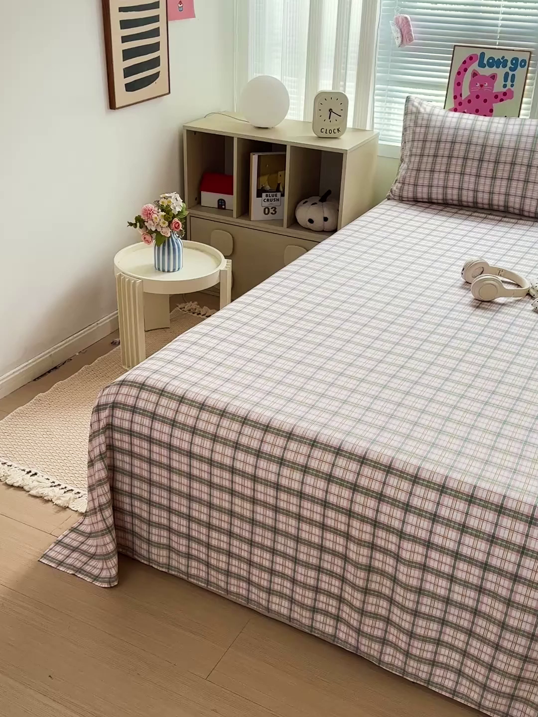 91家纺网 家纺一手货源 找家纺 新印象 2025新款ins博主风亲肤棉单床单床单单品-无印风 卢森堡