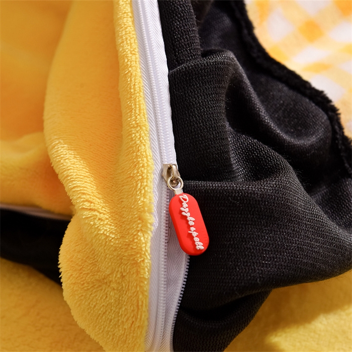 91家纺网 家纺一手货源 找家纺 炫拼家纺 2025新款法式蝴蝶结毛巾绣韩版加厚小格子花边牛奶绒四件套 法式蝴蝶结-黄