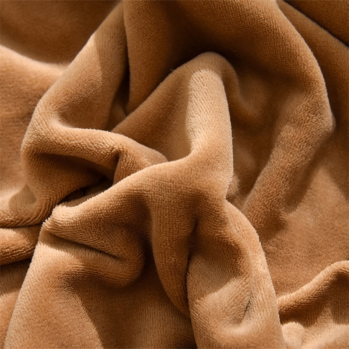 91家纺网 家纺一手货源 找家纺 炫拼家纺 2025新款法式蝴蝶结毛巾绣韩版加厚小格子花边牛奶绒四件套 法式蝴蝶结-咖