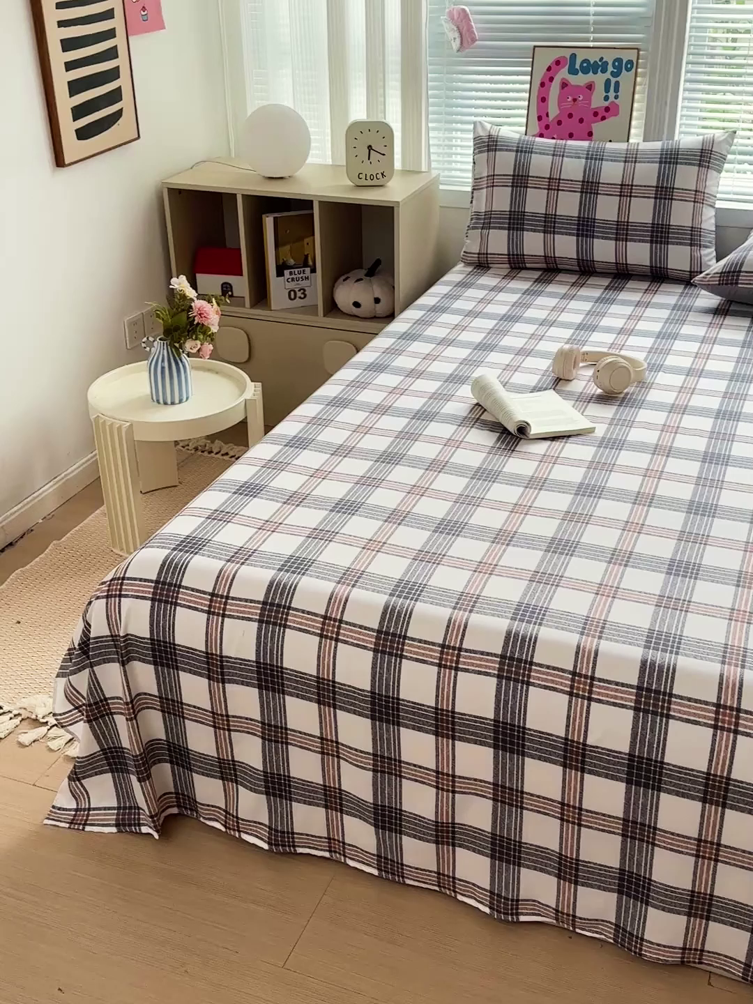 91家纺网 家纺一手货源 找家纺 新印象 2025新款ins博主风亲肤棉单床单床单单品-无印风 苏黎世