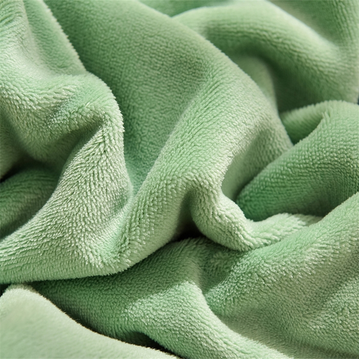 91家纺网 家纺一手货源 找家纺 炫拼家纺 2025新款法式蝴蝶结毛巾绣韩版加厚小格子花边牛奶绒四件套 法式蝴蝶结-绿