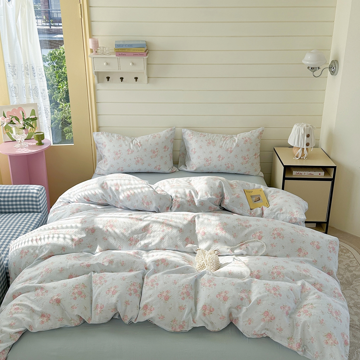 91家纺网 家纺一手货源 找家纺 （总）麦伦 2025年新品 --全棉有氧双层纱简约款系列