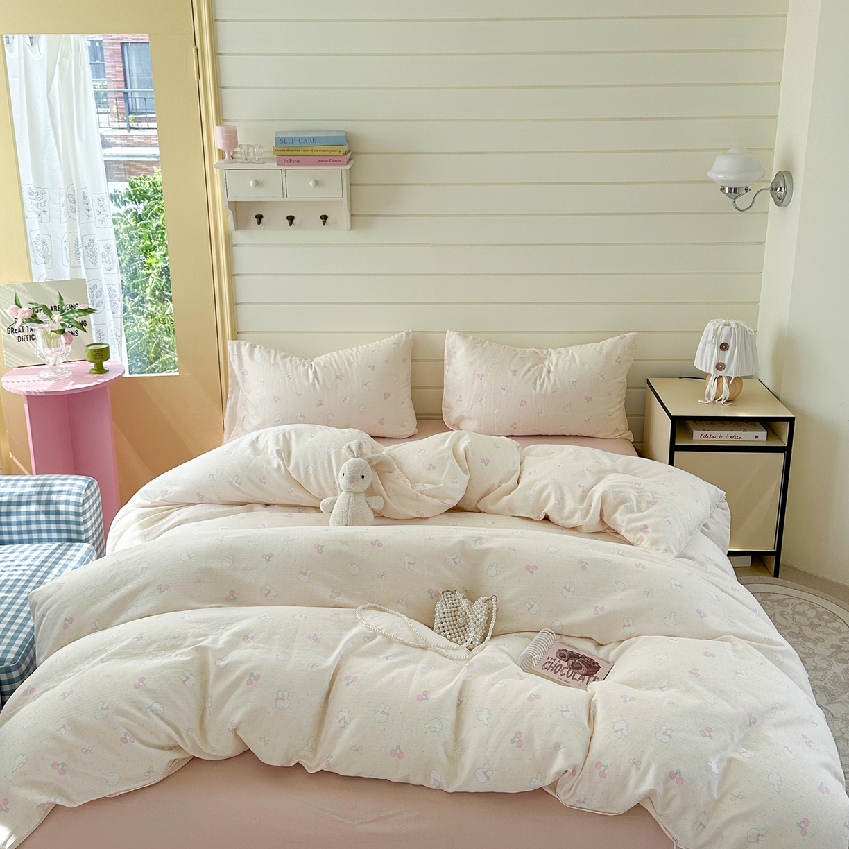 91家纺网 家纺一手货源 找家纺 （总）麦伦 2025年新品 --全棉有氧双层纱简约款系列