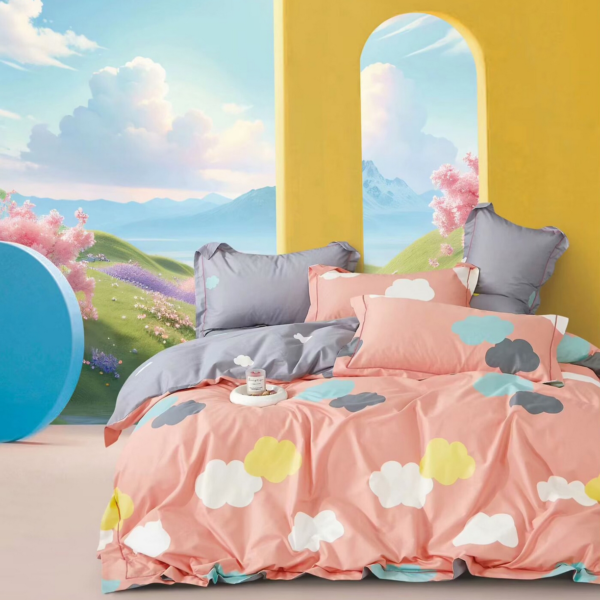 91家纺网 家纺一手货源 找家纺 （总）未来家居 2025新款三件套金凯丽13376