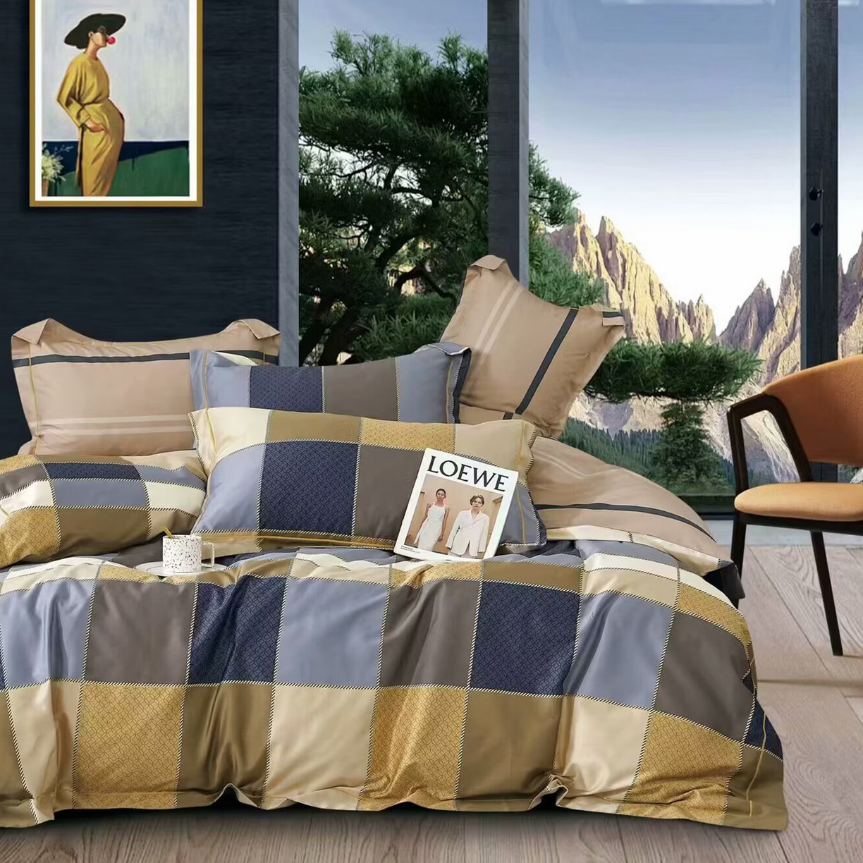 91家纺网 家纺一手货源 找家纺 （总）未来家居 2025新款三件套金凯丽13376