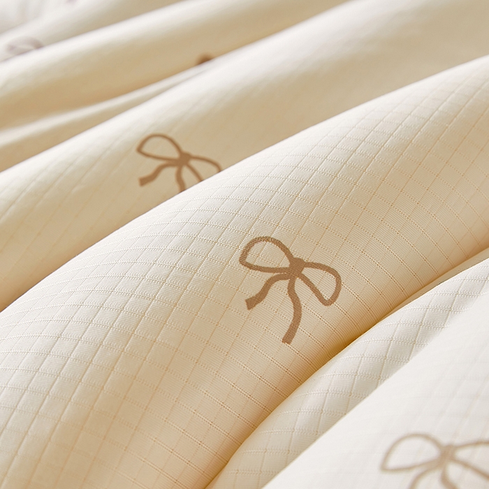 91家纺网 家纺一手货源 找家纺 梦恬佳 2025新款软糯牛奶丝小提花针织棉冬被春秋被被子被芯 小美满