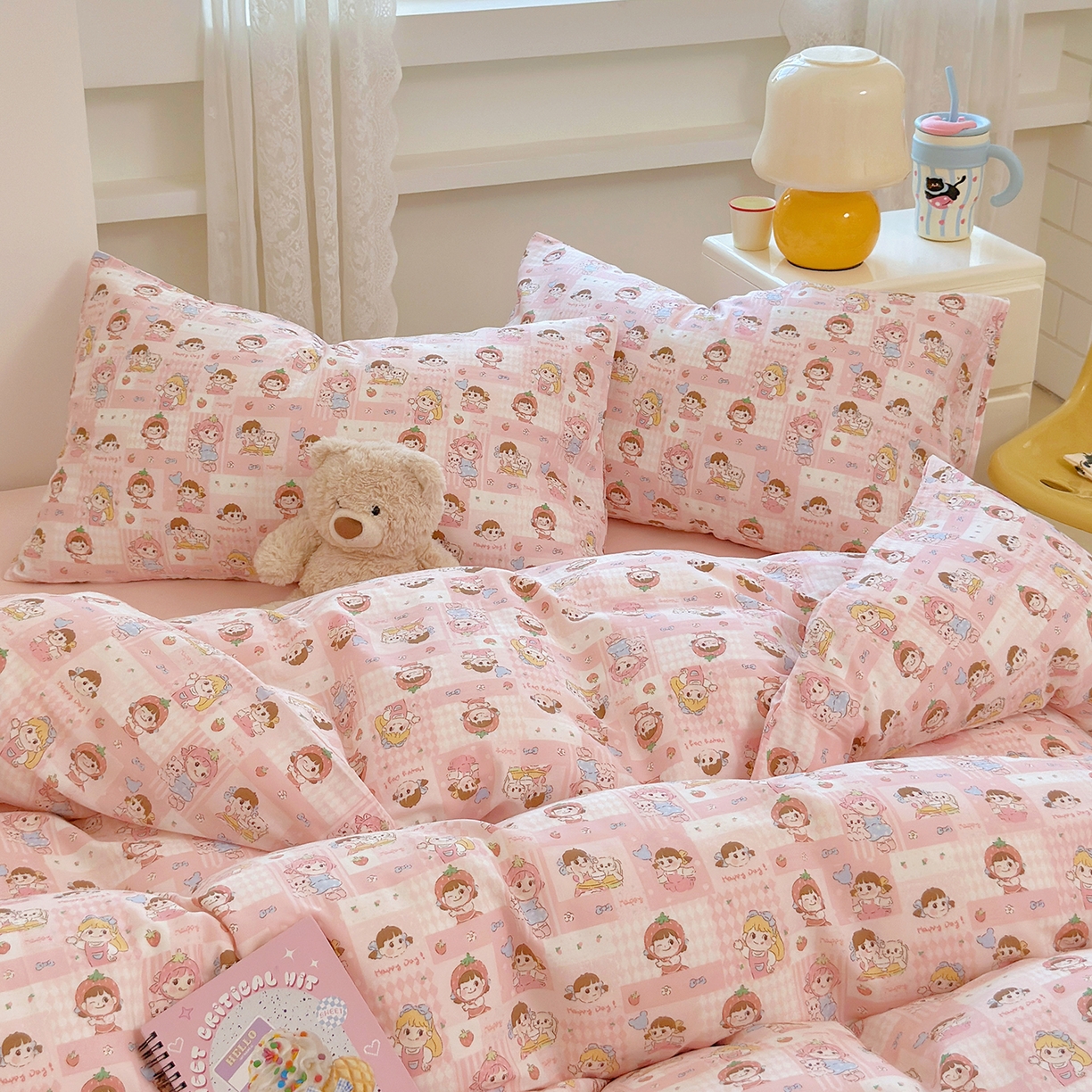 91家纺网 家纺一手货源 找家纺 （总）麦伦 2025年新品 --全棉有氧双层纱简约款系列