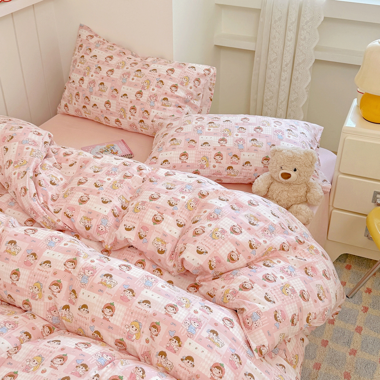 91家纺网 家纺一手货源 找家纺 （总）麦伦 2025年新品 --全棉有氧双层纱简约款系列