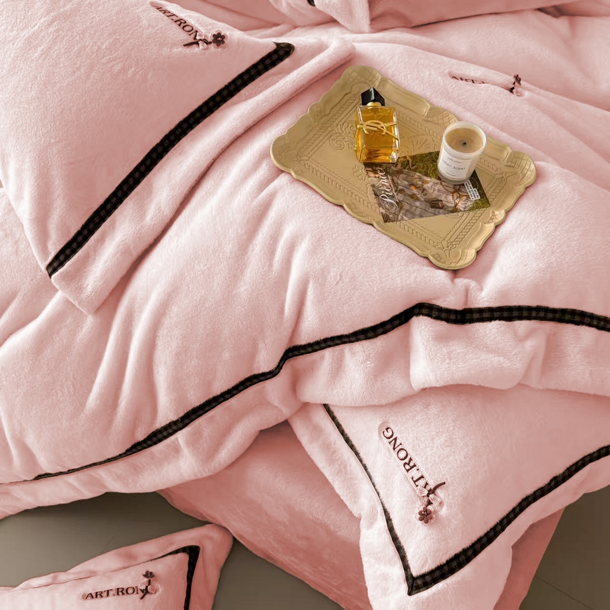 91家纺网 家纺一手货源 找家纺 （总）玖玖爱家纺 2025新款380克高克重大兔毛四件套