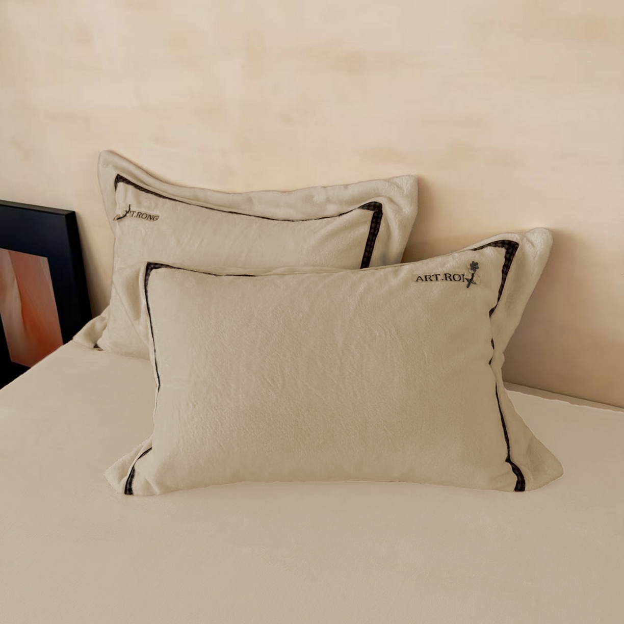 91家纺网 家纺一手货源 找家纺 玖玖爱家纺 2025新款380克高克重大兔毛四件套 卡其