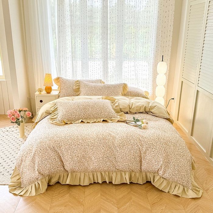 91家纺网 家纺一手货源 找家纺 （总）千朵 2025新款全棉磨毛四件套