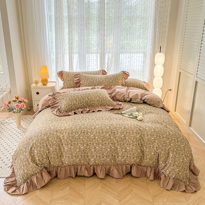 91家纺网 家纺一手货源 找家纺 （总）千朵 2025新款全棉磨毛四件套