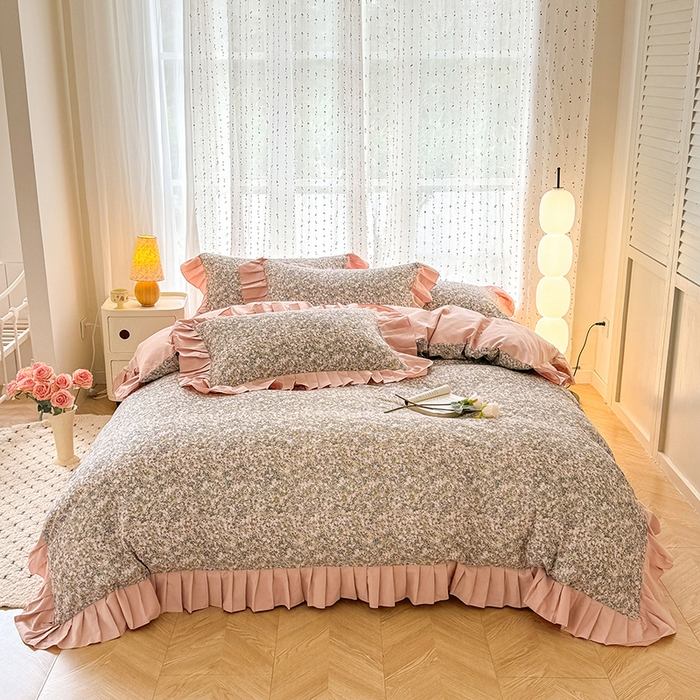 91家纺网 家纺一手货源 找家纺 （总）千朵 2025新款全棉磨毛四件套