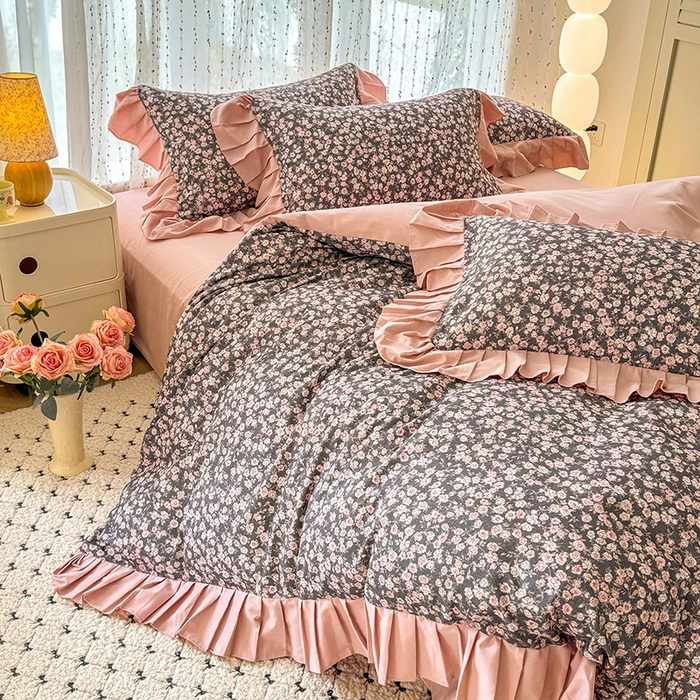 91家纺网 家纺一手货源 找家纺 （总）千朵 2025新款全棉磨毛四件套