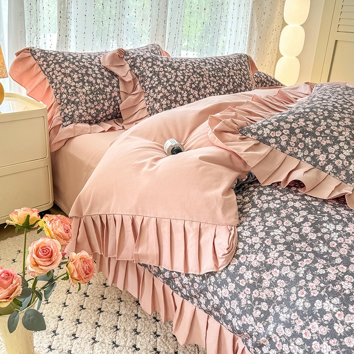 91家纺网 家纺一手货源 找家纺 （总）千朵 2025新款全棉磨毛四件套