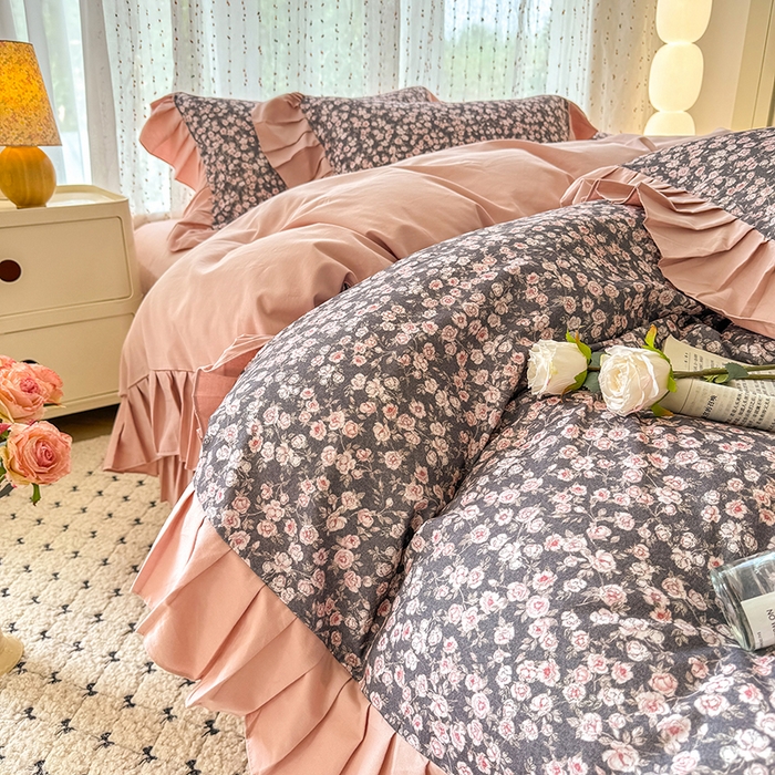 91家纺网 家纺一手货源 找家纺 （总）千朵 2025新款全棉磨毛四件套