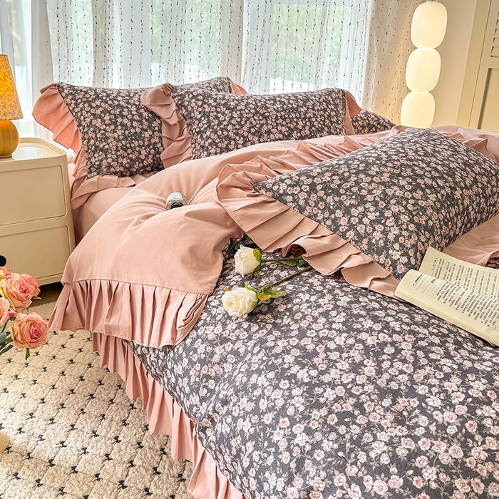 91家纺网 家纺一手货源 找家纺 （总）千朵 2025新款全棉磨毛四件套