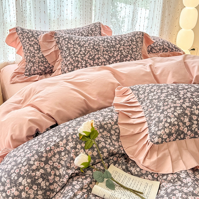 91家纺网 家纺一手货源 找家纺 （总）千朵 2025新款全棉磨毛四件套