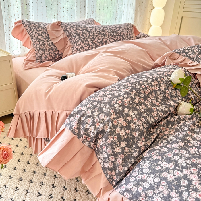 91家纺网 家纺一手货源 找家纺 （总）千朵 2025新款全棉磨毛四件套