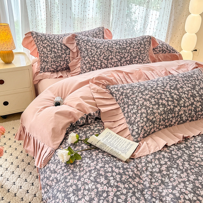 91家纺网 家纺一手货源 找家纺 （总）千朵 2025新款全棉磨毛四件套