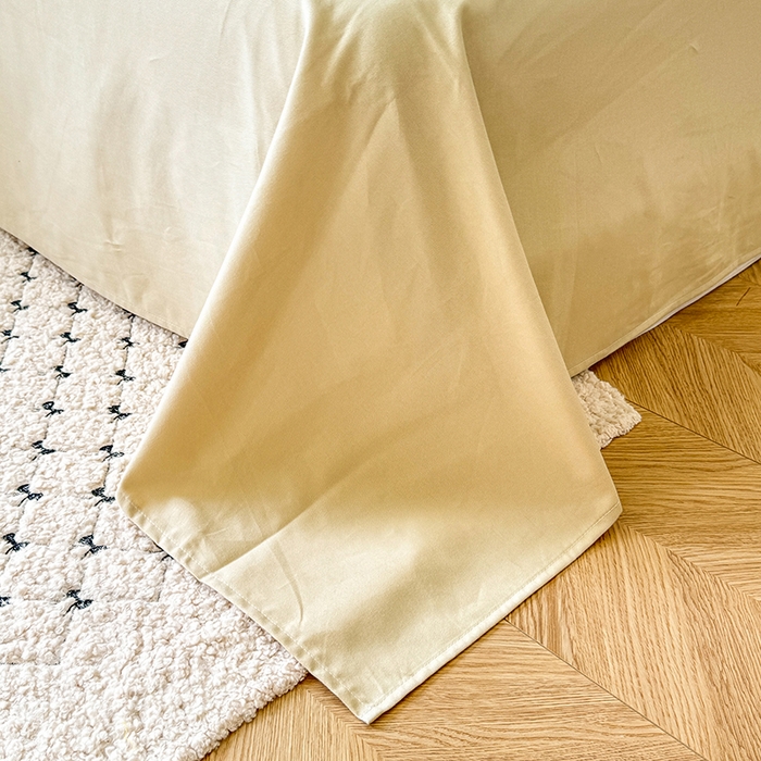 91家纺网 家纺一手货源 找家纺 千朵 2025新款全棉磨毛四件套 浪漫人生米