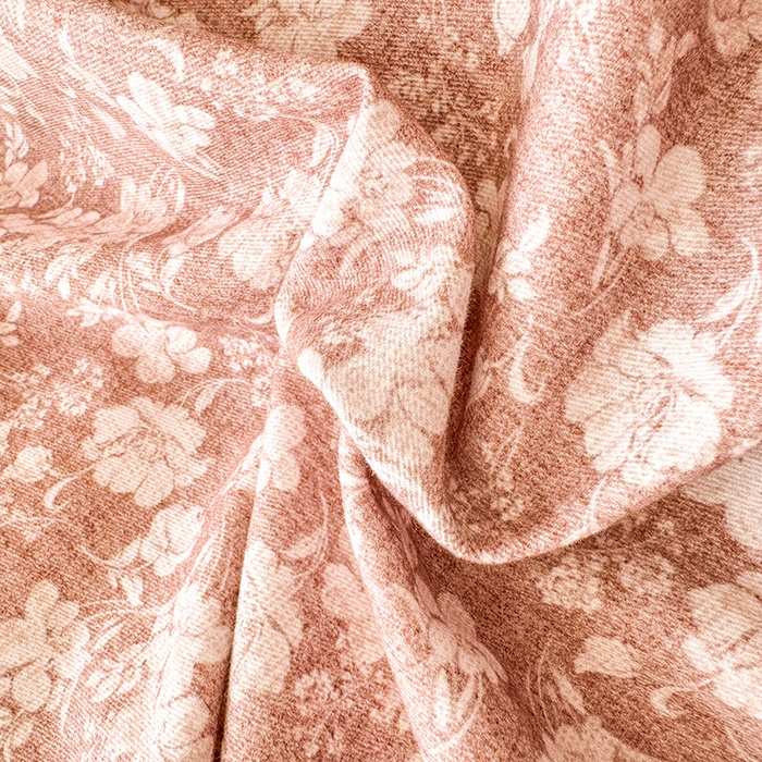 91家纺网 家纺一手货源 找家纺 千朵 2025新款全棉磨毛四件套 香漫豆沙