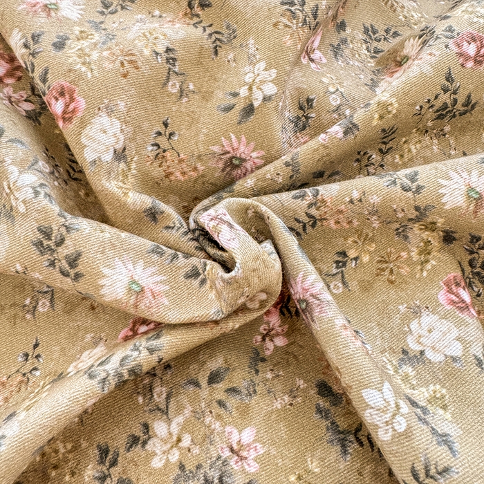 91家纺网 家纺一手货源 找家纺 千朵 2025新款全棉磨毛四件套 茵然咖